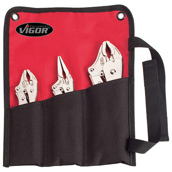 Vigor set grip klešta u futroli 3 kom VI-V1808