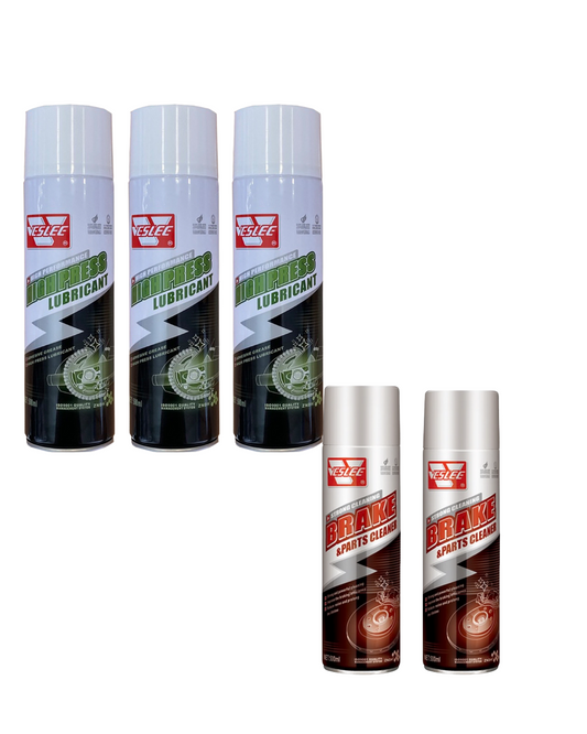SET SPREJEVA 3 PODMAZIVACA+2 ODMASCIVACA